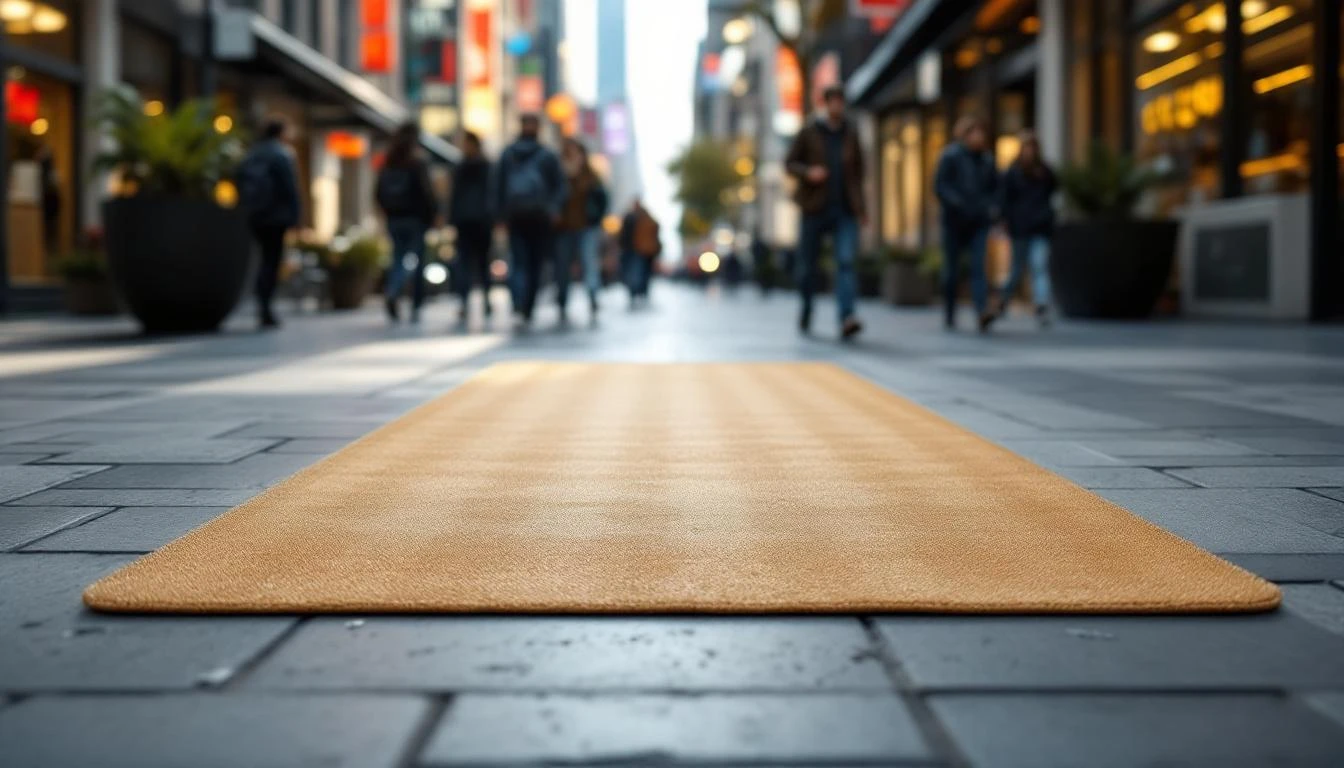 Tapis publicitaire